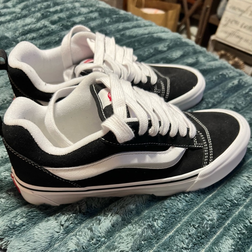 Vans Black and White Athletic Shoes